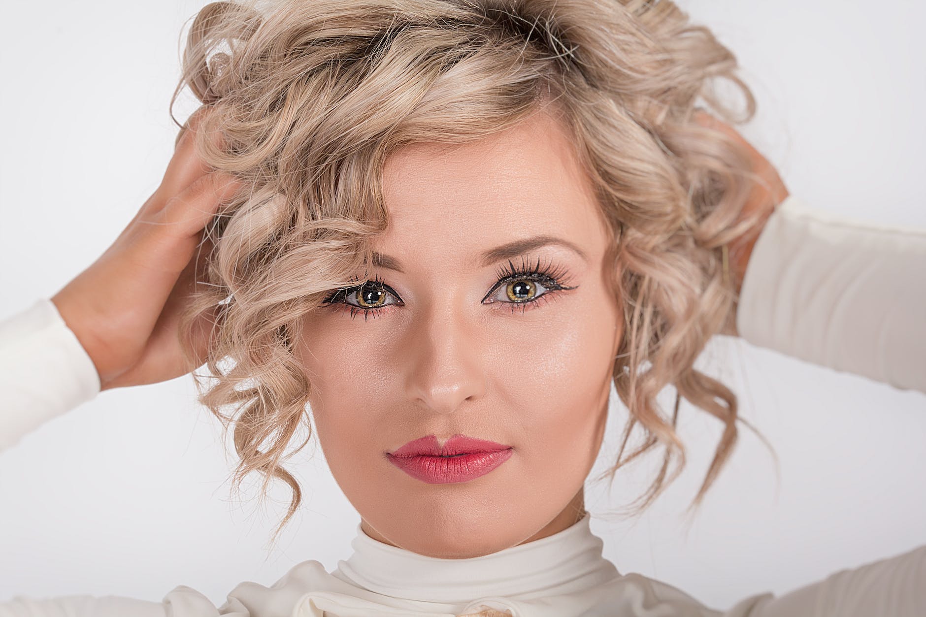 beautiful blond cute female