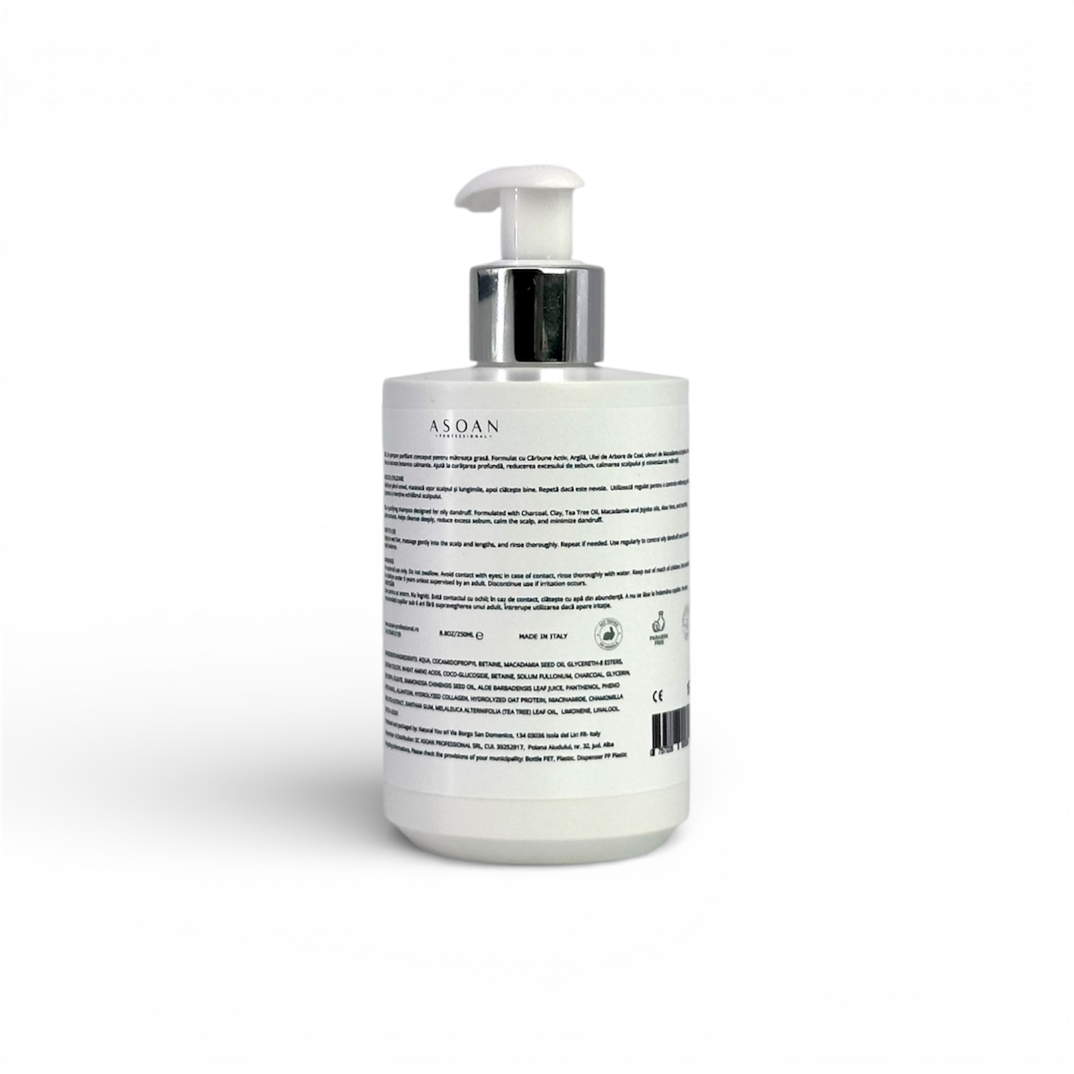 Șampon pentru Mătreață Grasă cu Cărbune Activ