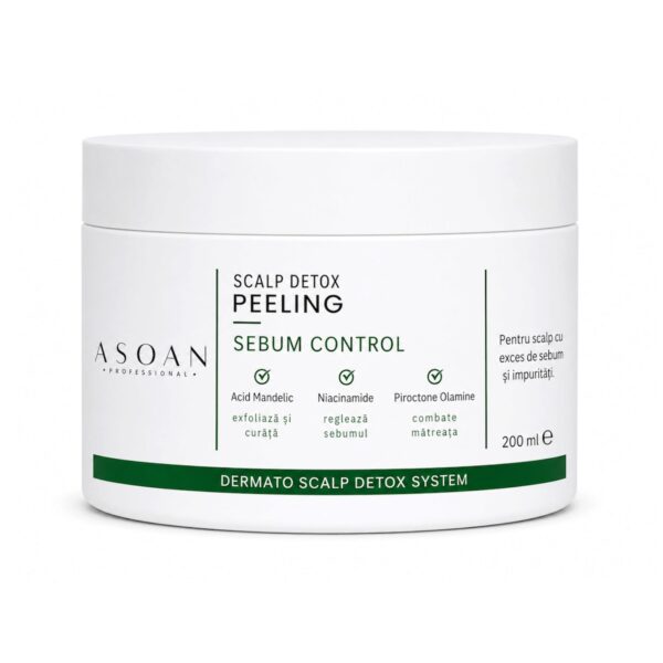 Peelingul Dermato-Cosmetic pentru Scalp Gras și Descuamare cu Acid Mandelic & Piroctone Olamine